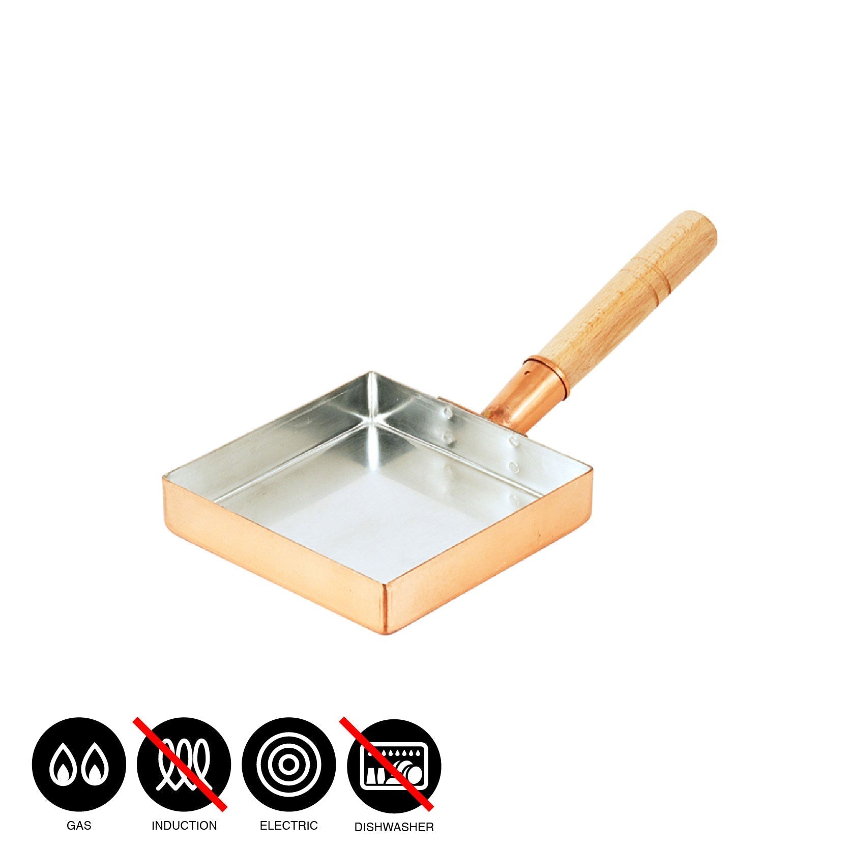 Copper Rolled Omelette Pan (Kanto-style)