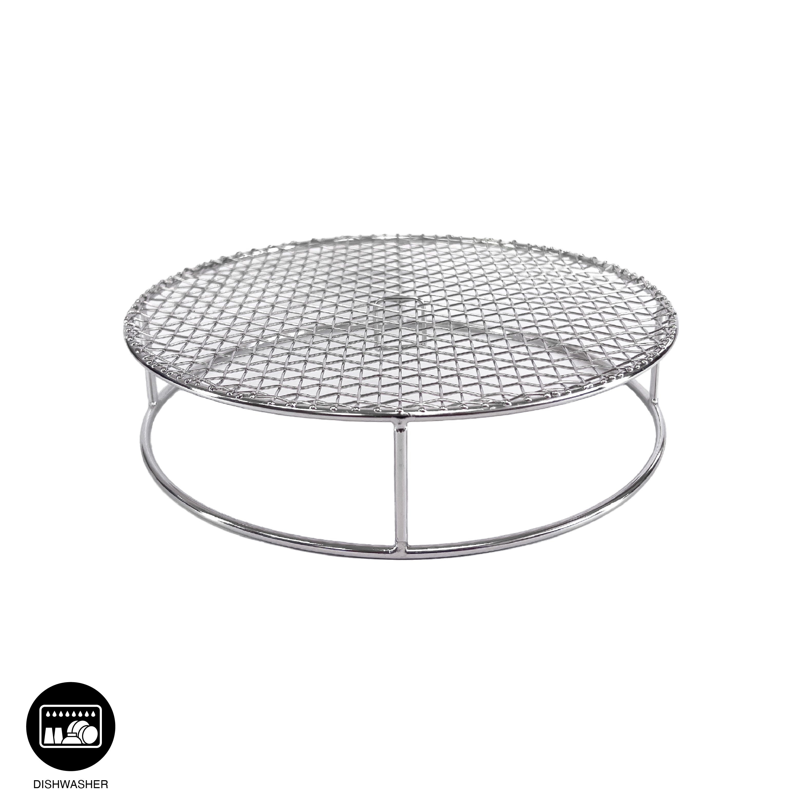 GRILLE INOX AVEC PIED POUR PANIER VAPEUR