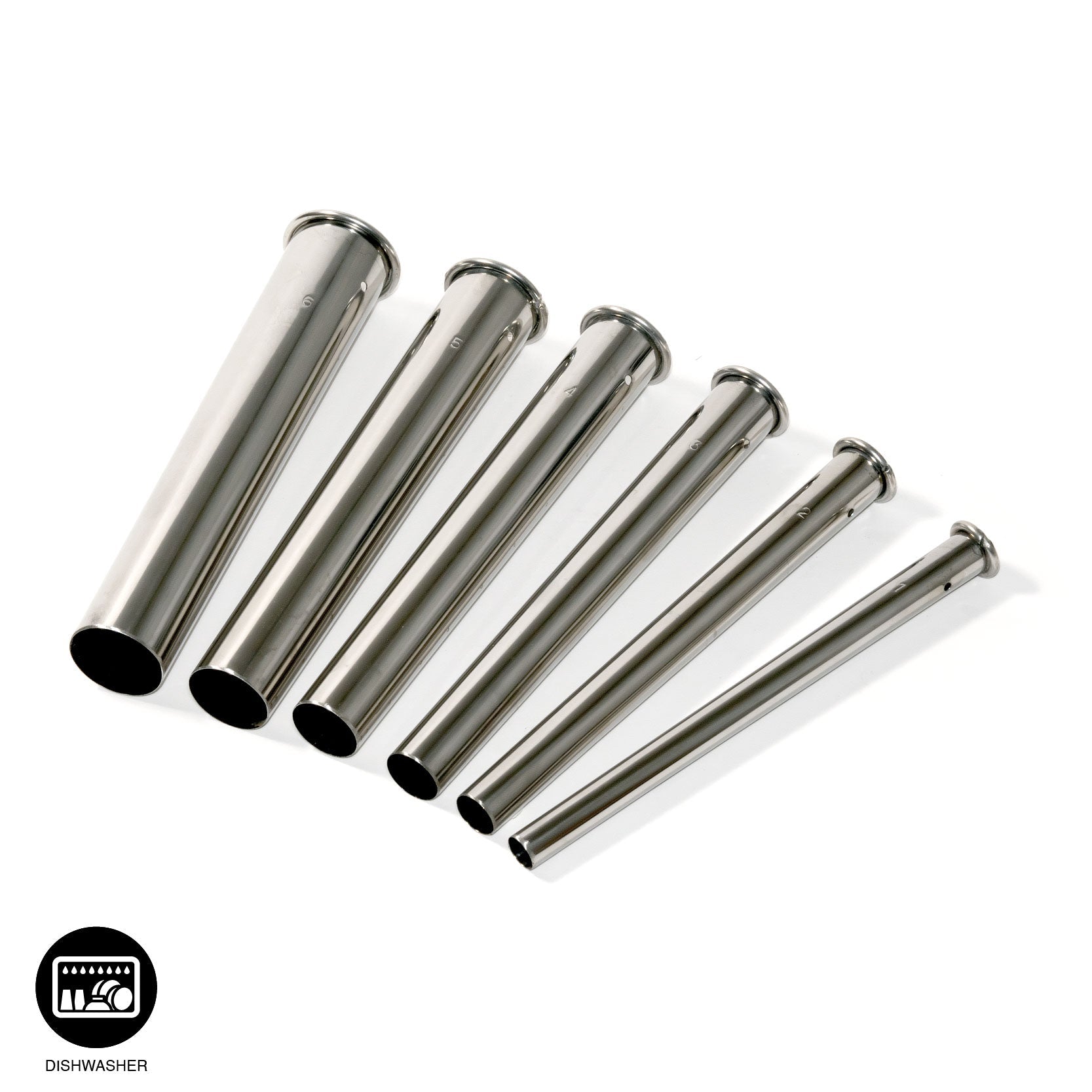 SET DE TUBE INOX 6PCS