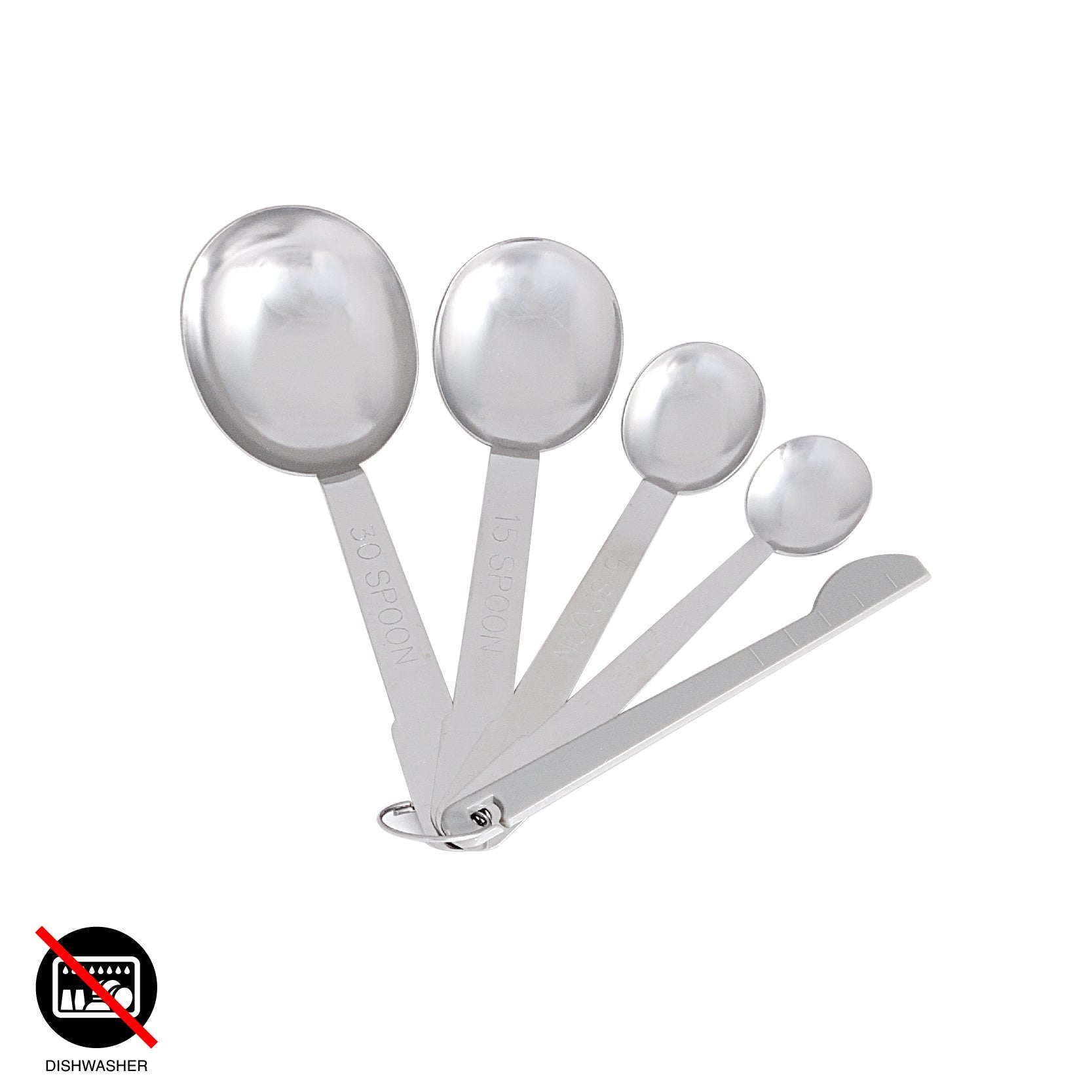 SET DE 4 CUILLERES A MESURER EN INOX NO.172